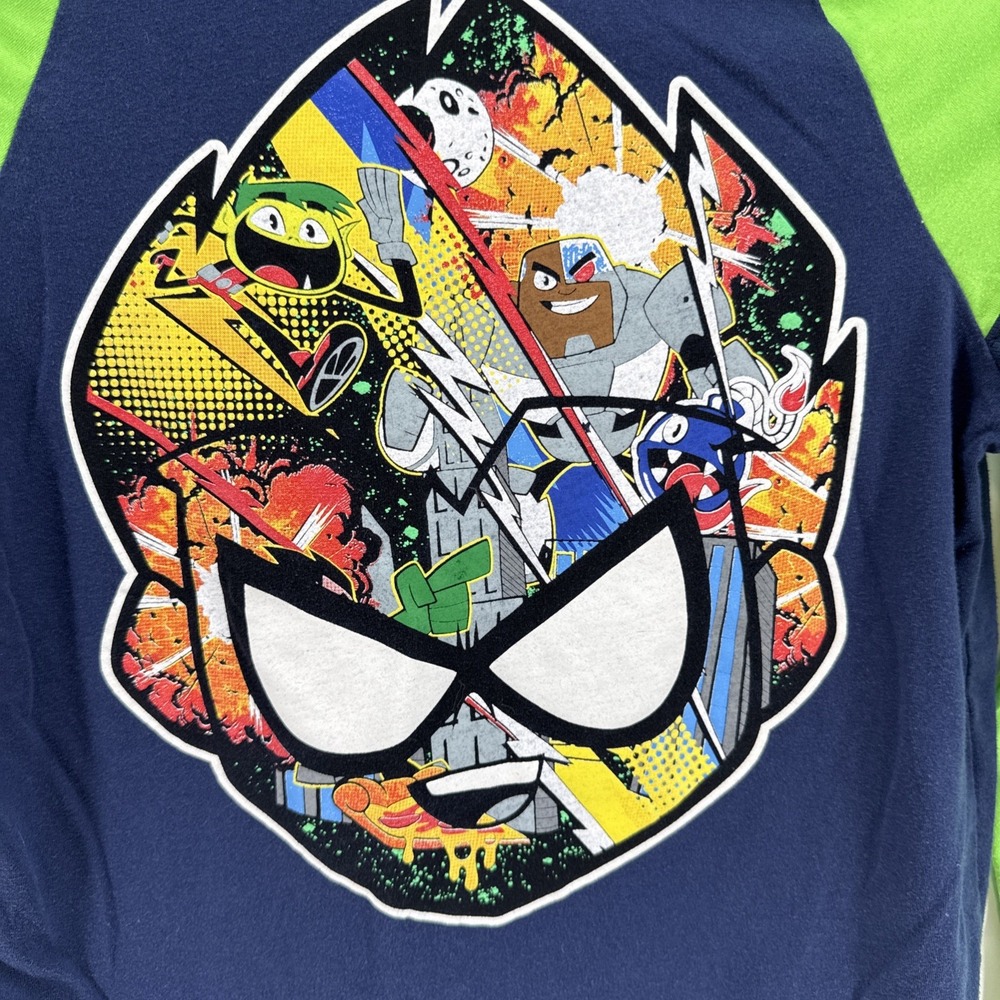 Teen Titans Go Long Sleeve Shirt Boys Youth large L Crew Neck